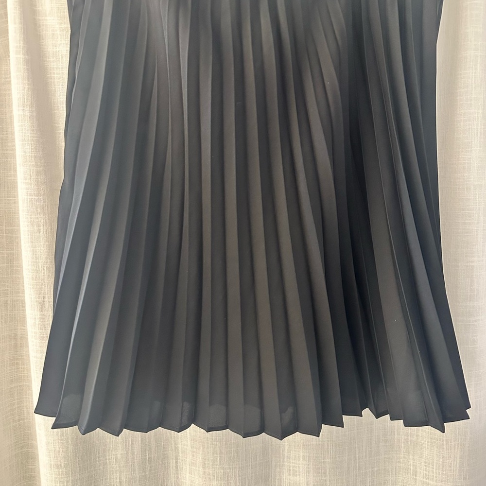 J. Crew Black Mini Skirt Pleated